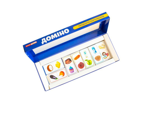 Дитяча настільна гра "Доміно. Продукти харчування" 10109169, 28 карток