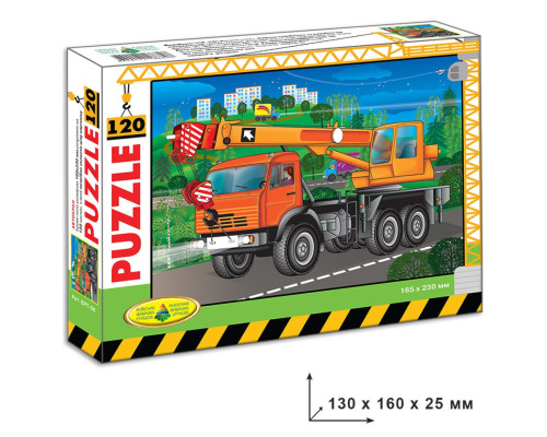 Дитячі пазли Автокран 86898, 120 елементів