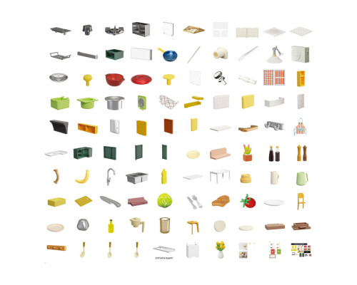 Конструктор-румбокс Кухня Mini House 8005-MH серії "Інтер'єр", зі світлом