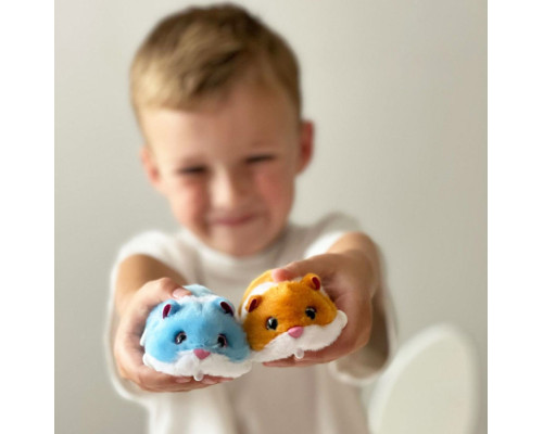 Интерактивная мягкая игрушка Забавный хомячок Pets & Robo Alive 9543-1 голубой