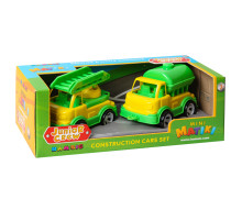 Игровой набор Пожарная машина и водовоз "Mini Matiki" 002/16BMS(Yellow) подвижные элементы