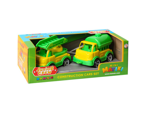 Игровой набор Пожарная машина и водовоз "Mini Matiki" 002/16BMS(Yellow) подвижные элементы