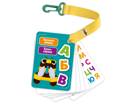 Набор обучающих карточек "Буквы-животные" Vladi Toys VТ2000-20 укр