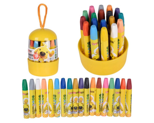 Набор детских восковых мелков CE150408 в наборе 18 цветов