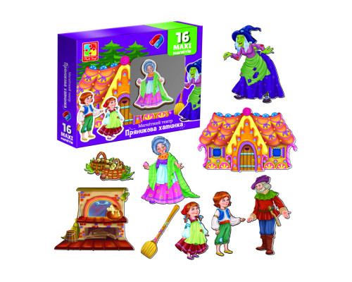 Настільна гра магнітний театр "Пряничний будиночок" Vladi Toys VT3206-54 Укр