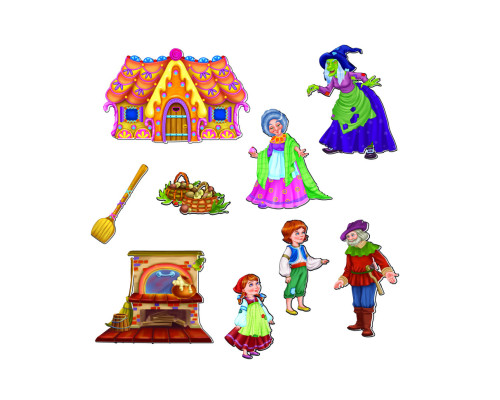 Настільна гра магнітний театр "Пряничний будиночок" Vladi Toys VT3206-54 Укр