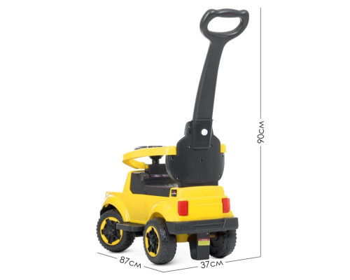Каталка-толокар M 4564B-6, 1*25W, батьківська ручка, музика, світло