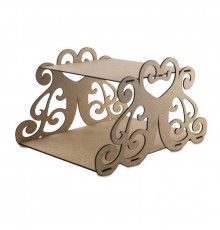 Заготовка для декорування "Підставка для капкейків Прямокутник Ажур" FDPO-090