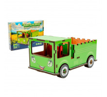 Дитячий дерев'яний 3D конструктор "Вантажівка" Puz-00929, 37 деталей