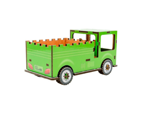 Дитячий дерев'яний 3D конструктор "Вантажівка" Puz-00929, 37 деталей