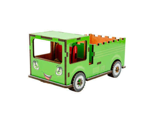 Дитячий дерев'яний 3D конструктор "Вантажівка" Puz-00929, 37 деталей