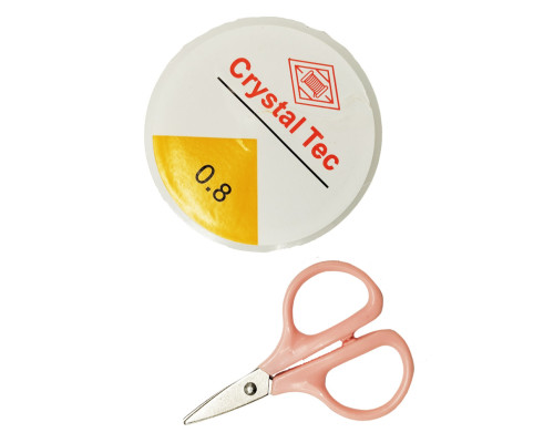 Дитячий набір бісеру для створення прикрас 610-34 ножиці, волосінь у комплекті