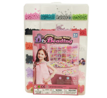 Дитячий набір бісеру для створення прикрас 610-34 ножиці, волосінь у комплекті