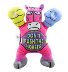 Дитяча м'яка іграшка "Кінь на липучках" DPTS-5(Pink) розмір 22 см