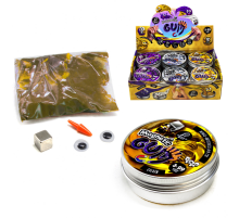 Жвачка для рук "Magnetic Gum" GUM-01 в металлической коробочке  Золотистый