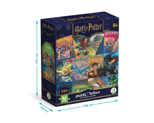 Пазл класичний "Harry Potter Книжкові обкладинки" 200657, 250 елементів