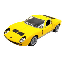Коллекционная машинка "Lamborghini Miura P400 SV" KT5390W(Yellow) масштаб 1:42