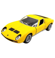Колекційна машинка "Lamborghini Miura P400 SV" KT5390W(Yellow) масштаб 1:42