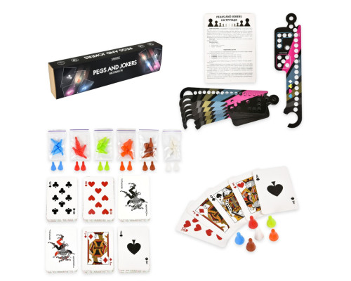 Настольная игра Pegs and Jokers 30348 карточки 108 штук, инструкция