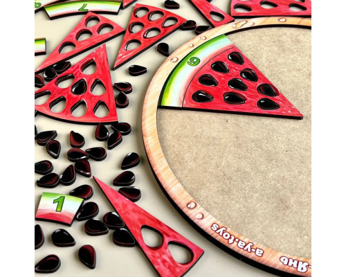 Деревянный пазл-сортер "Арбуз - 2" (ПСД171) PSD171