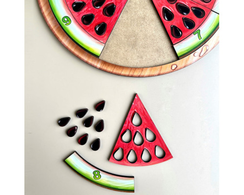 Деревянный пазл-сортер "Арбуз - 2" (ПСД171) PSD171