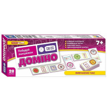Дитяча настільна гра "Доміно. Вивчаємо час" 10120209, 28 фішок