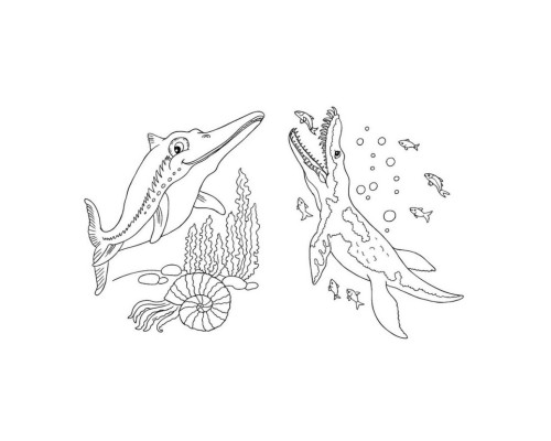 Велика книга розмальовок Динозаври 1736006, 64 сторінки