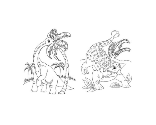 Велика книга розмальовок Динозаври 1736006, 64 сторінки