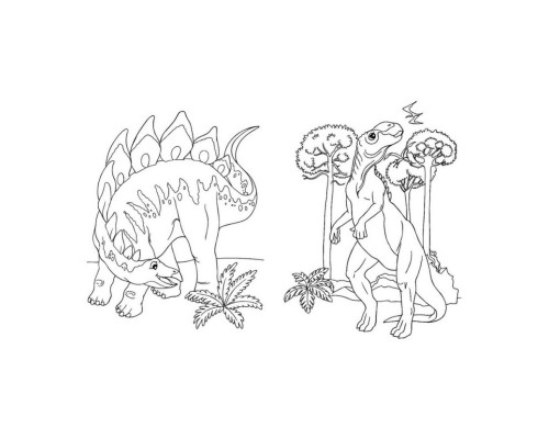 Велика книга розмальовок Динозаври 1736006, 64 сторінки