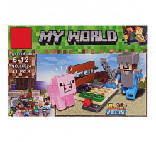 Конструктор дитячий "Minecraft" 66024K-2, 42 деталі