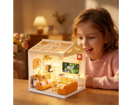 Конструктор-румбокс Гостиная Mini House 8006-MH серии "Интерьер", со светом