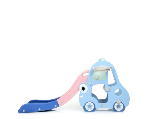 Дитяча гірка L-CC01-4 пластик, з баскетбольним кільцем