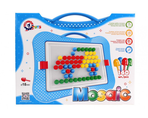 Детская развивающая мозаика 3381TXK, 140 фишек