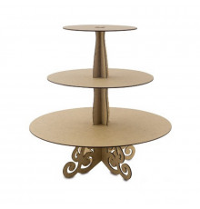 Заготовка для декорування "Підставка для солодощів Кругла" FDPO-088