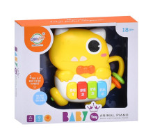 Дитяче піаніно "Динозаврик" 503-21 звуки тварин 15 см, музика