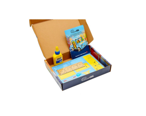 Дитячий дерев'яний 3D конструктор "Машинка" Puz-00930, 43 деталі