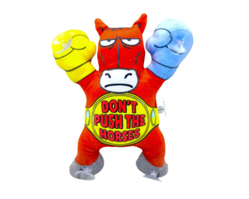 Дитяча м'яка іграшка "Кінь на липучках" DPTS-5(Red) розмір 22 см