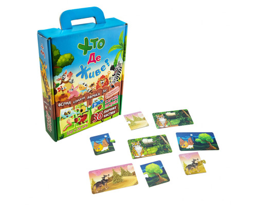 Дитячі Пазли Хто де живе?30700 (укр.)