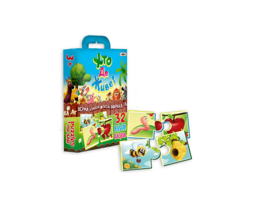 Дитячі Пазли Хто де живе?30700 (укр.)