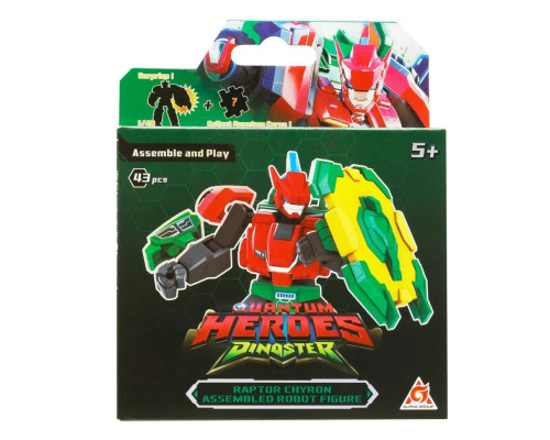 Дитячий робот-конструктор "Раптор Хайрон" Dinoster EU580881A-3, 45 деталей