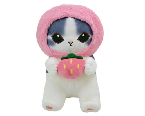 Детская мягкая игрушка "Mofusand Сat" E1002(Pink) размер 45см