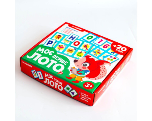 Детская настольная игра "Мое первое лото. Изучаем буквы и цифры" 10156027