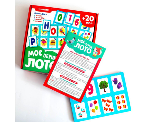 Детская настольная игра "Мое первое лото. Изучаем буквы и цифры" 10156027