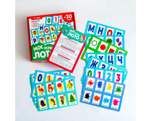 Детская настольная игра "Мое первое лото. Изучаем буквы и цифры" 10156027