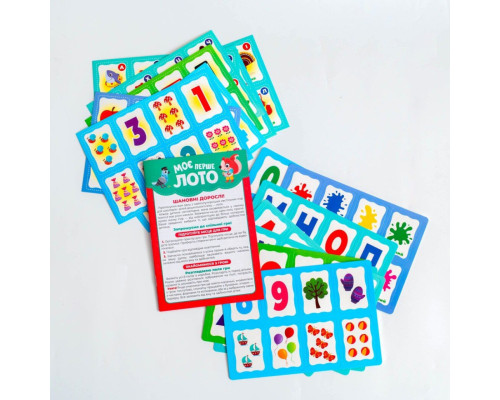 Детская настольная игра "Мое первое лото. Изучаем буквы и цифры" 10156027
