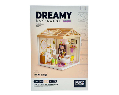 Конструктор-румбокс Ванна кімната Mini House 8009-MH серії "Інтер'єр", зі світлом