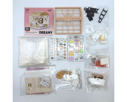 Конструктор-румбокс Ванна кімната Mini House 8009-MH серії "Інтер'єр", зі світлом