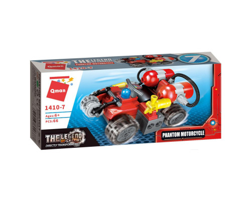 Конструктор Qman 1410-1-8 Пожежна техніка, 79 дет  Phantom Motorcycle