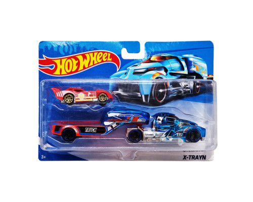 Дитячий ігровий набір машинок T-K937-1(Red-1) з трейлером