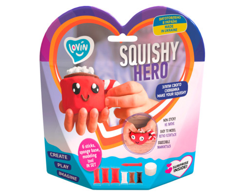 Набір для ліплення з повітряним пластиліном Squishy CupCao ТМ Lovin 70125